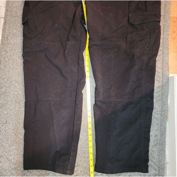 5.11 tactical mens cargo nylon black pants pockets velcro 42/30 - Picture 15 of 16